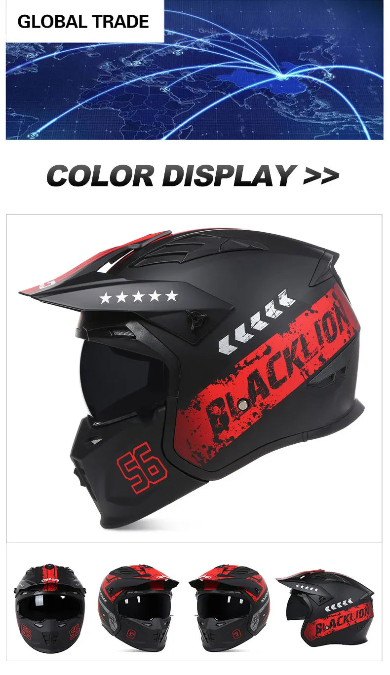 Off-Road Full Face Motocross Helmet ECE Approved