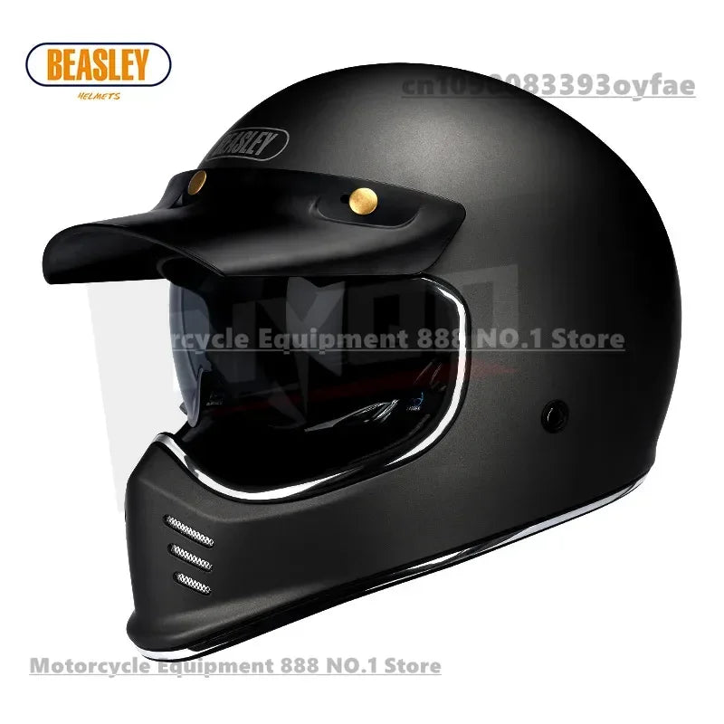Original BEASLEY Retro Motorcycle Helmet