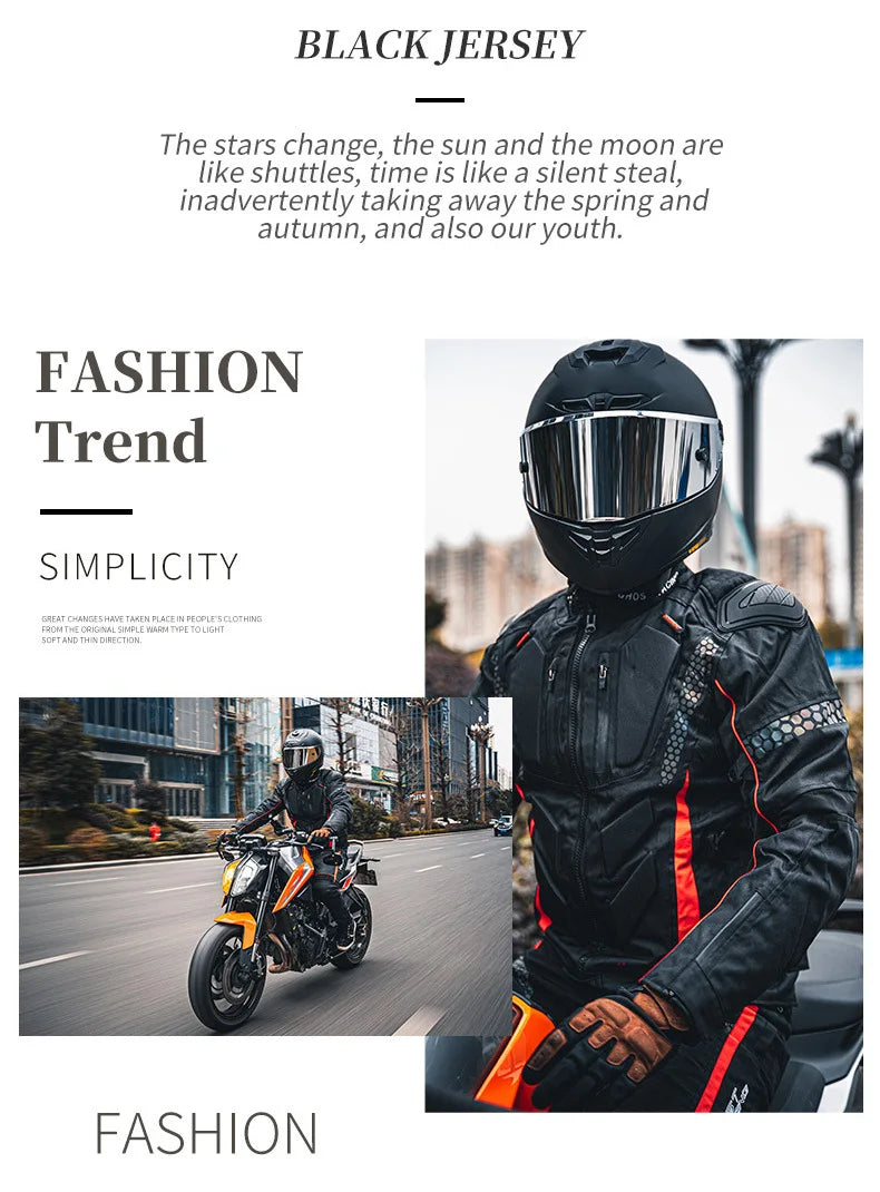 Men's Racing Motorcycle Jacket – Waterproof, Insulated
