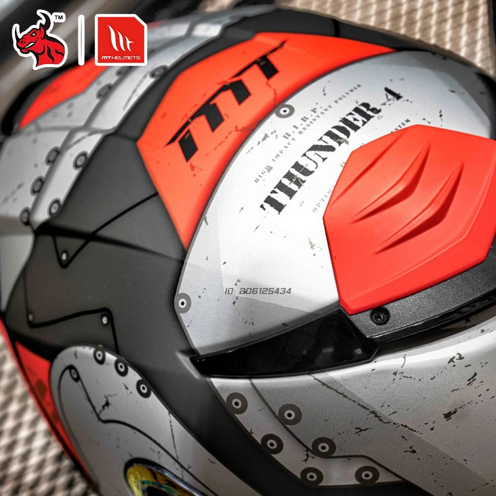 Full Face Motorcycle Helmet with Clear Visor