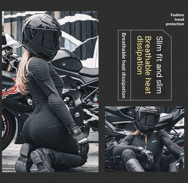 Women's CE Level 2 Summer Motorcycle Armor Jacket