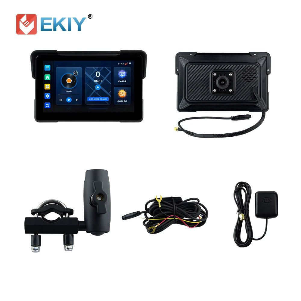 EKIY 7.0" Wireless Motorcycle GPS Display