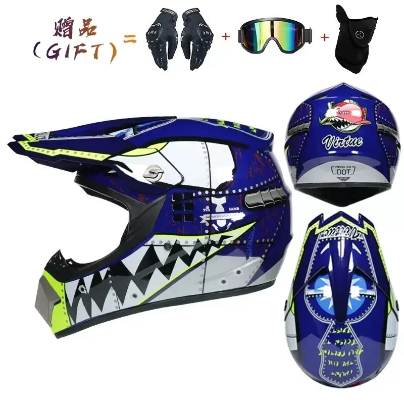 Off-Road Motorcycle Helmet - DOT Certified