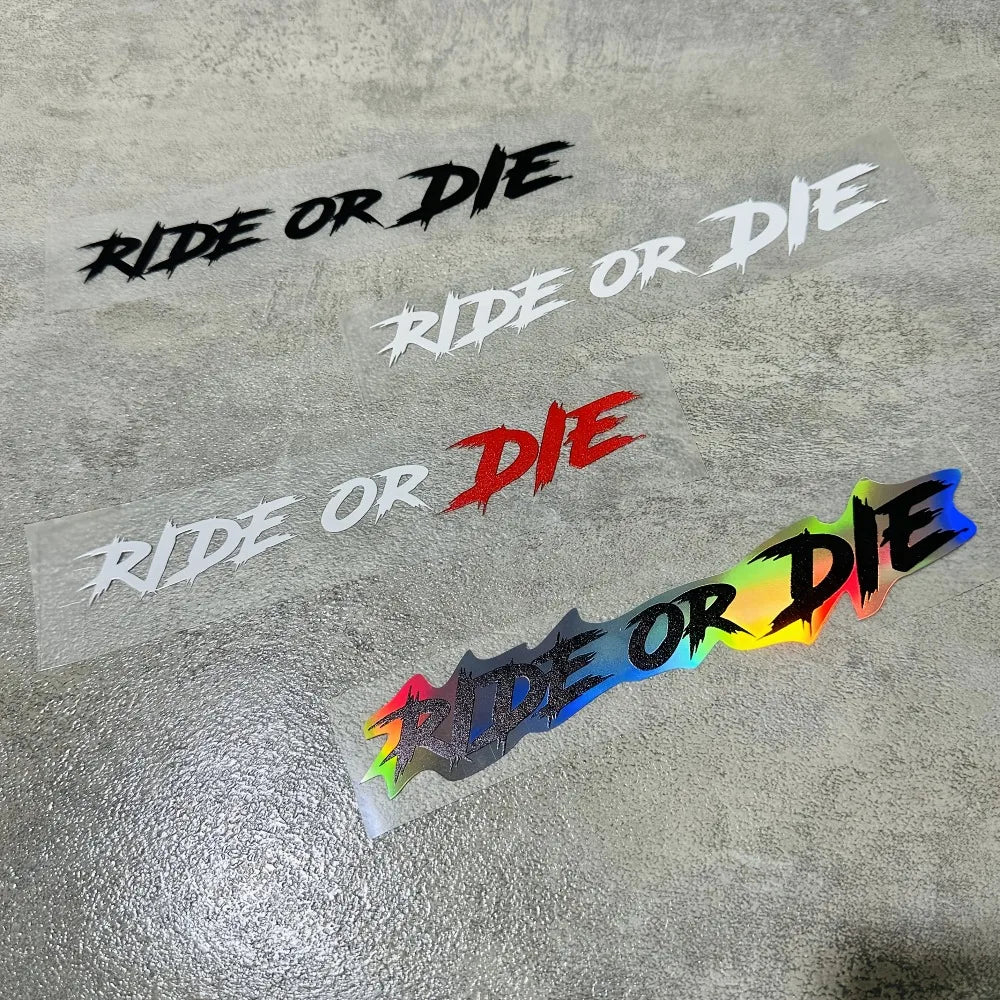 SC MOTO GN Ride or Die Helmet Decal