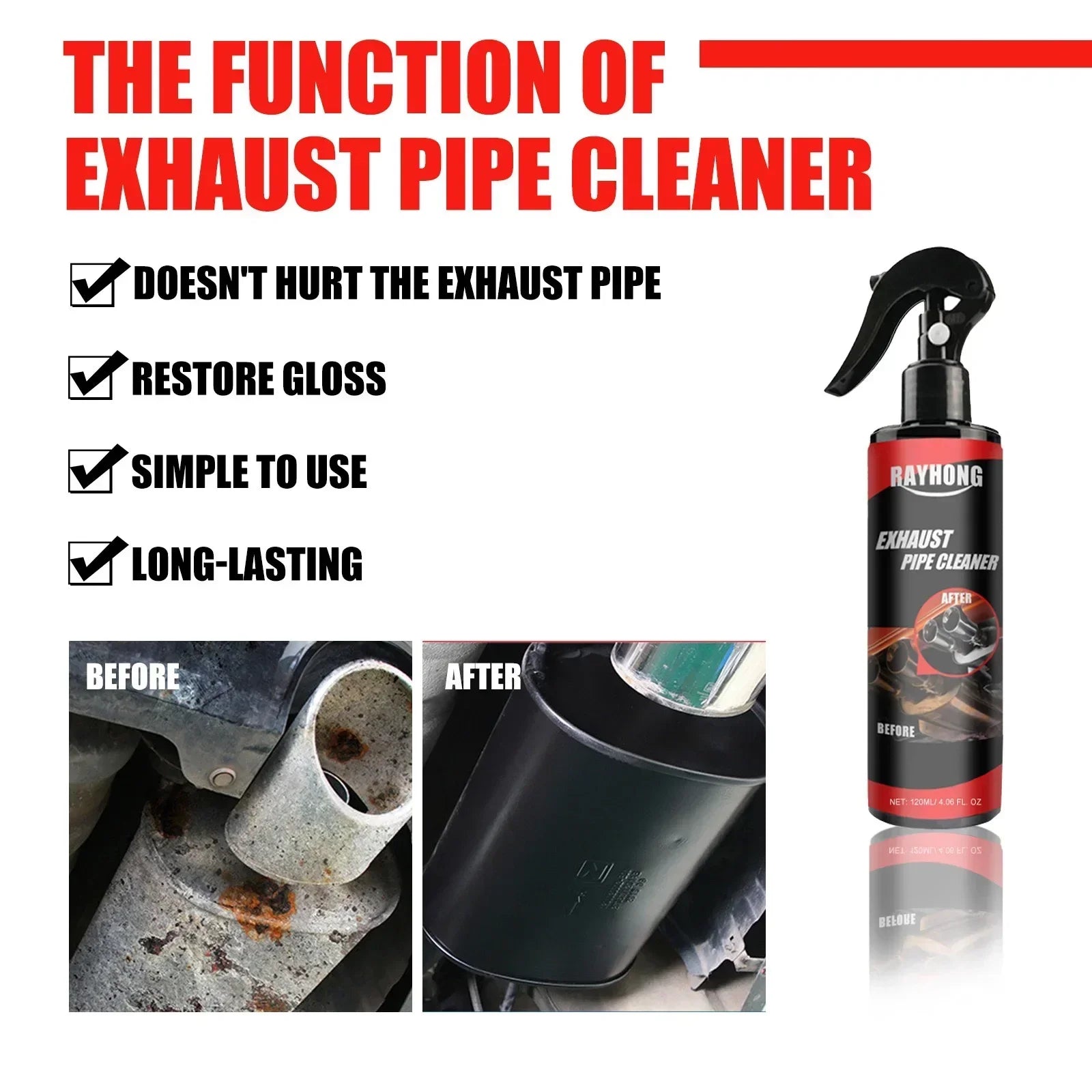 Motorcycle Exhaust Pipe Cleaner & Polish