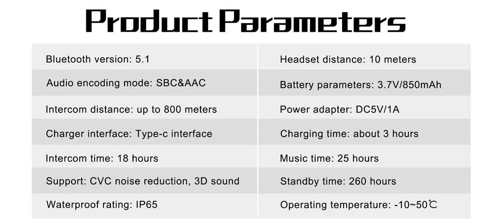 Bluetooth Intercom Kit