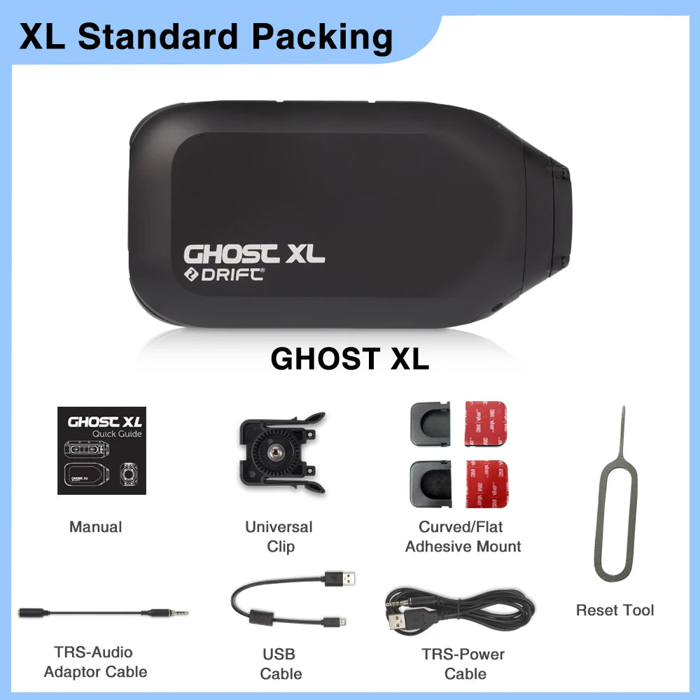 Drift Ghost XL Sport Action Camera 1080P WiFi 9 Hours IPX7 Waterproof