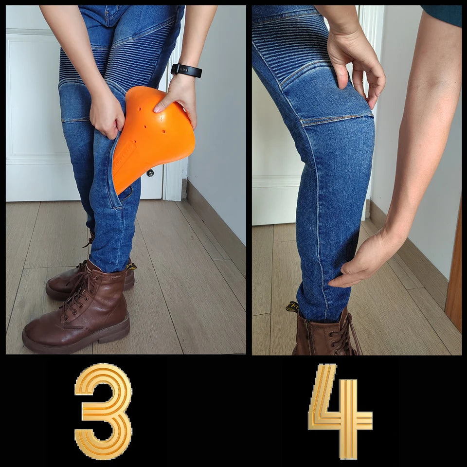 Aramid Fiber Motorcycle Pants for Men - Kevlar Moto Jeans