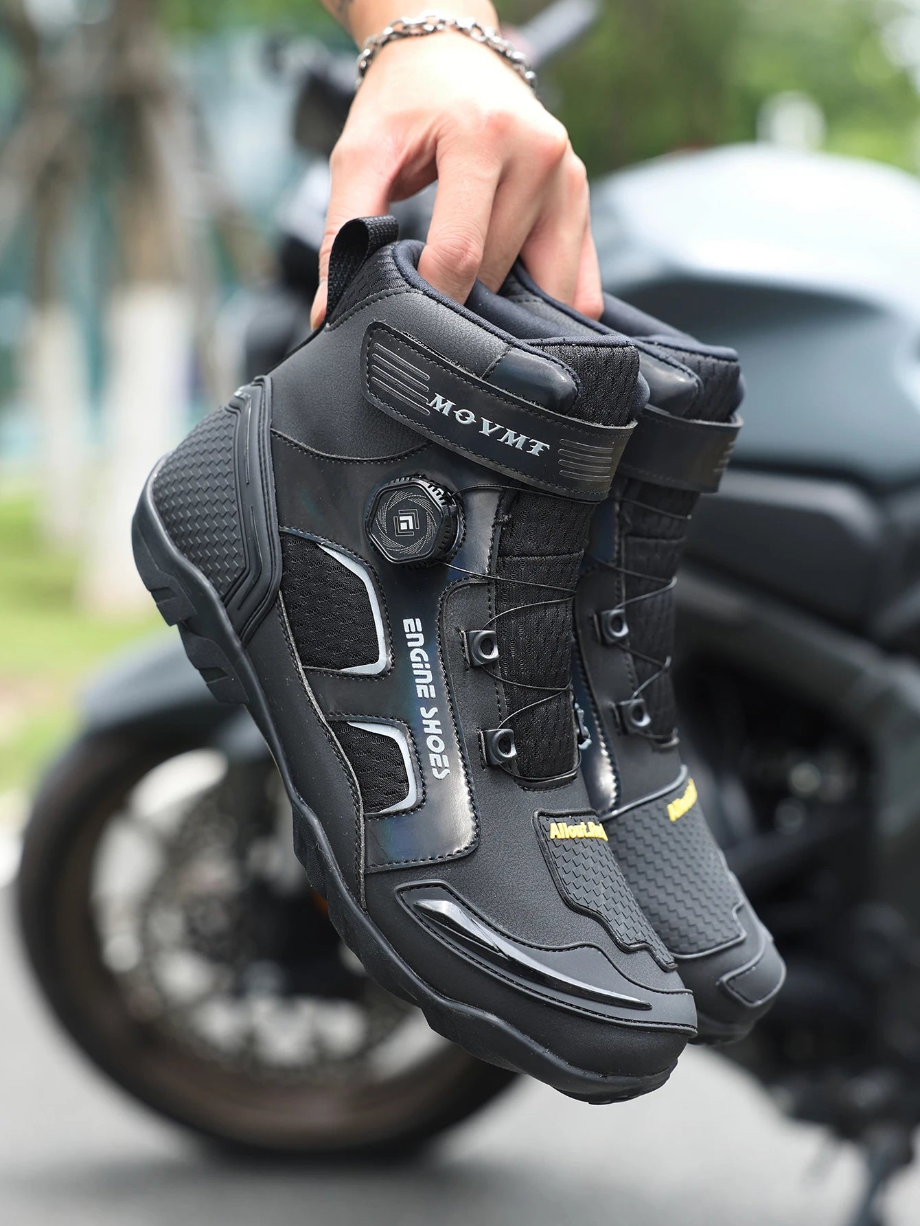 Men's Leather Racing Boots