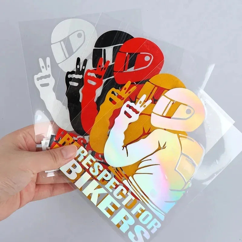 Respect Biker 3D Vinyl Sticker