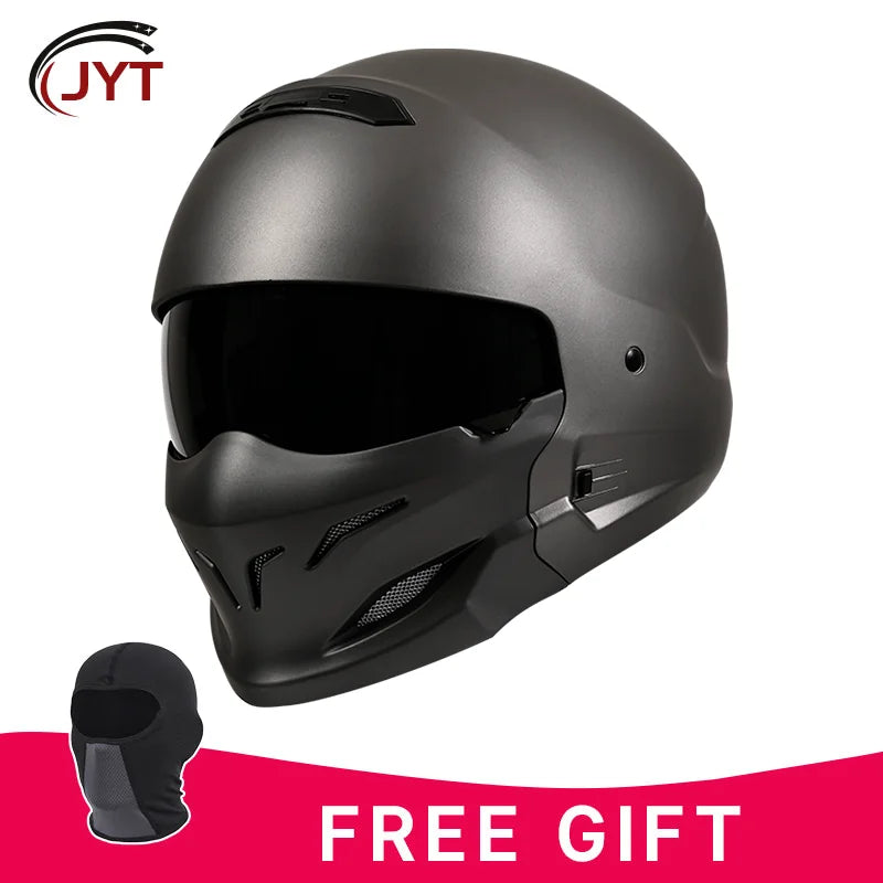 Retro Locomotive Full Face Motorcycle Helmet