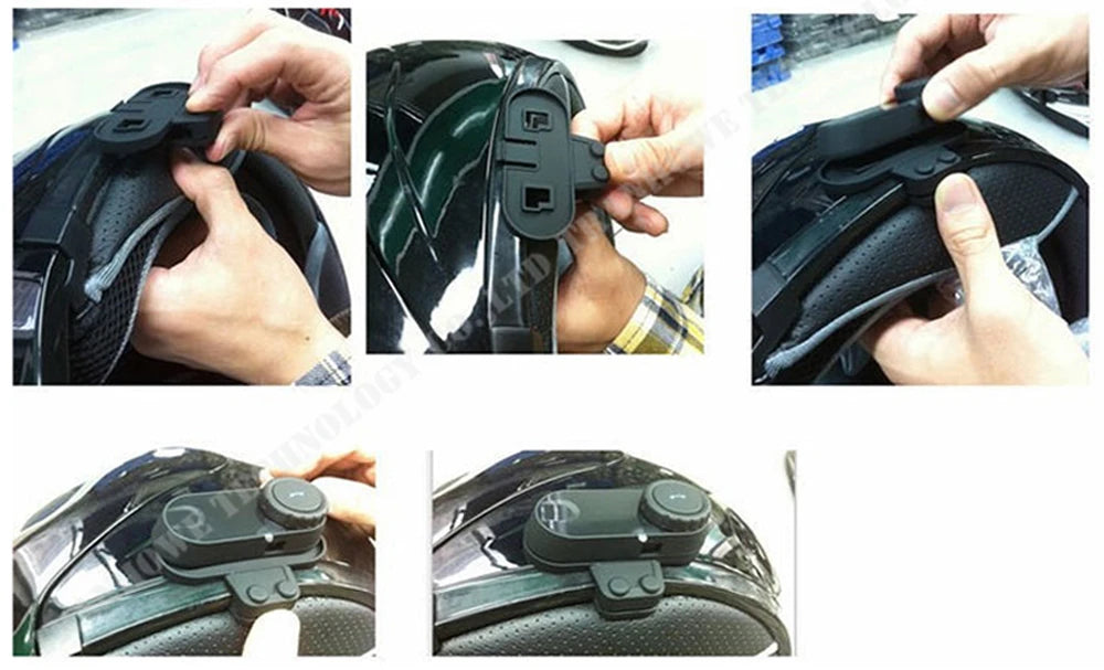 Bluetooth Motorcycle Intercom Helmet Headset with FM