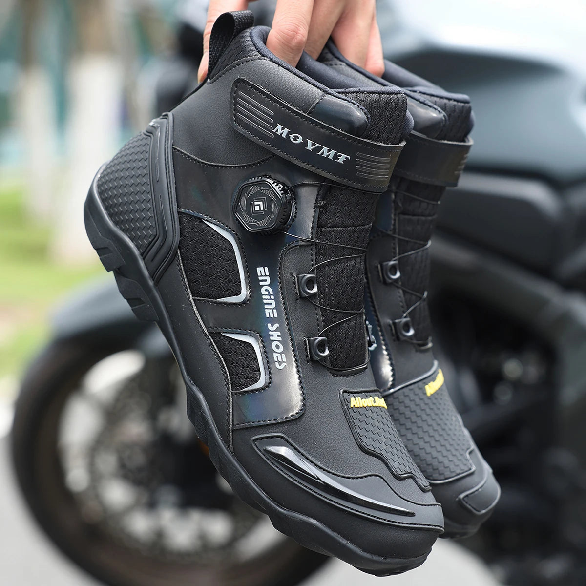 Racing Leather Ankle Boots