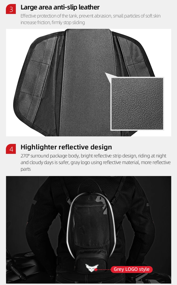 Waterproof Magnetic Motorcycle Tank Bag