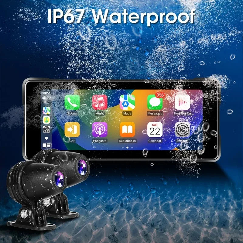 motorcycle CarPlay Android Auto screen