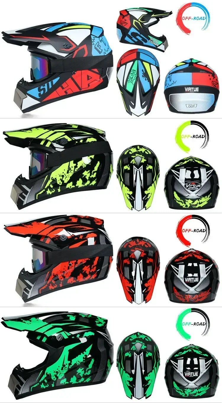 Off-Road Motorcycle Helmet - DOT Certified