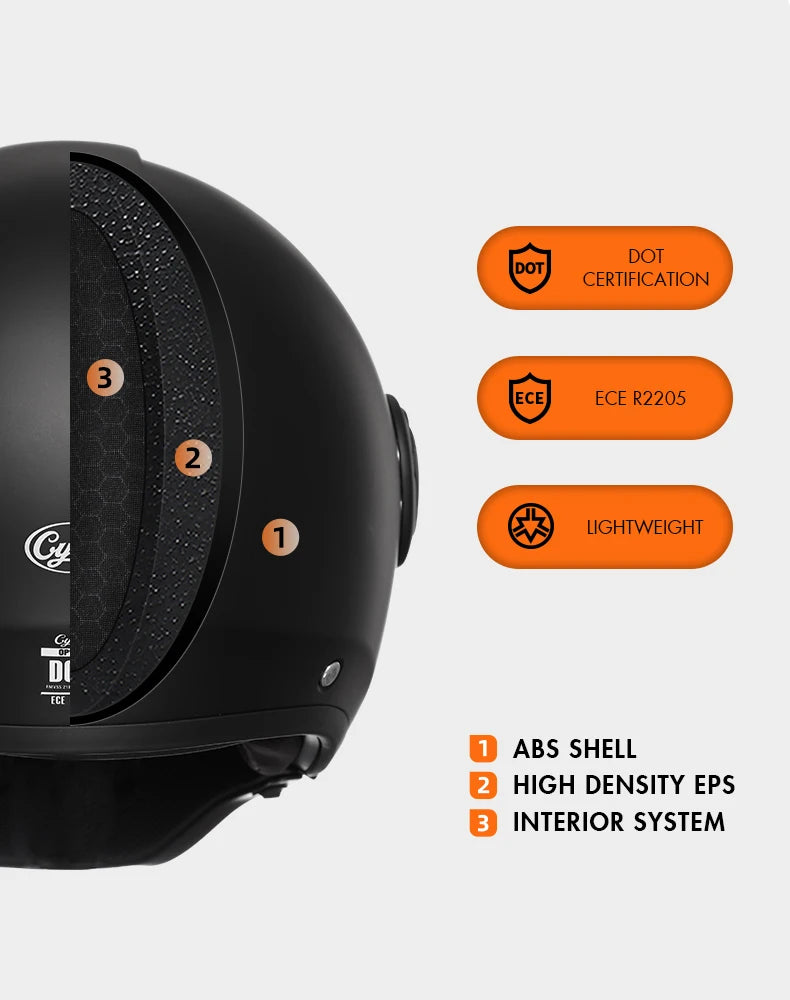 Cyril Motorcycle Helmet for Men and Women