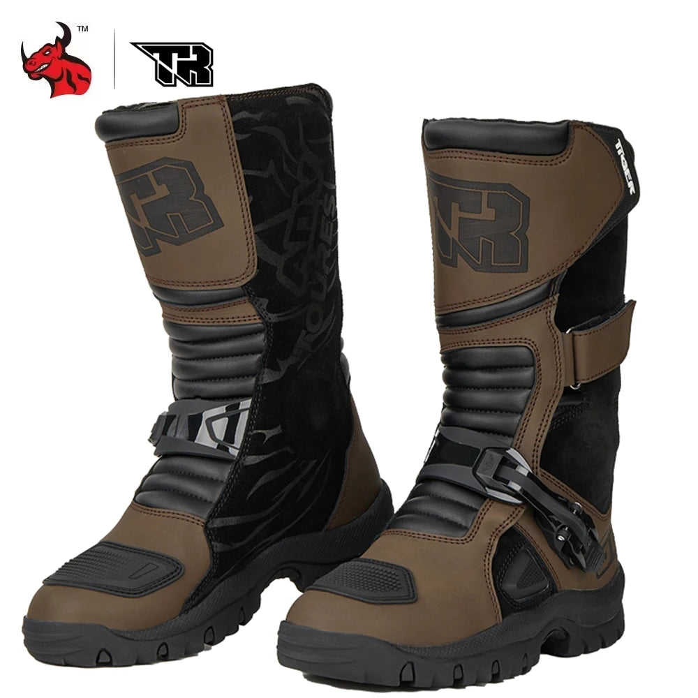 Professional Motocross Racing Long Boots