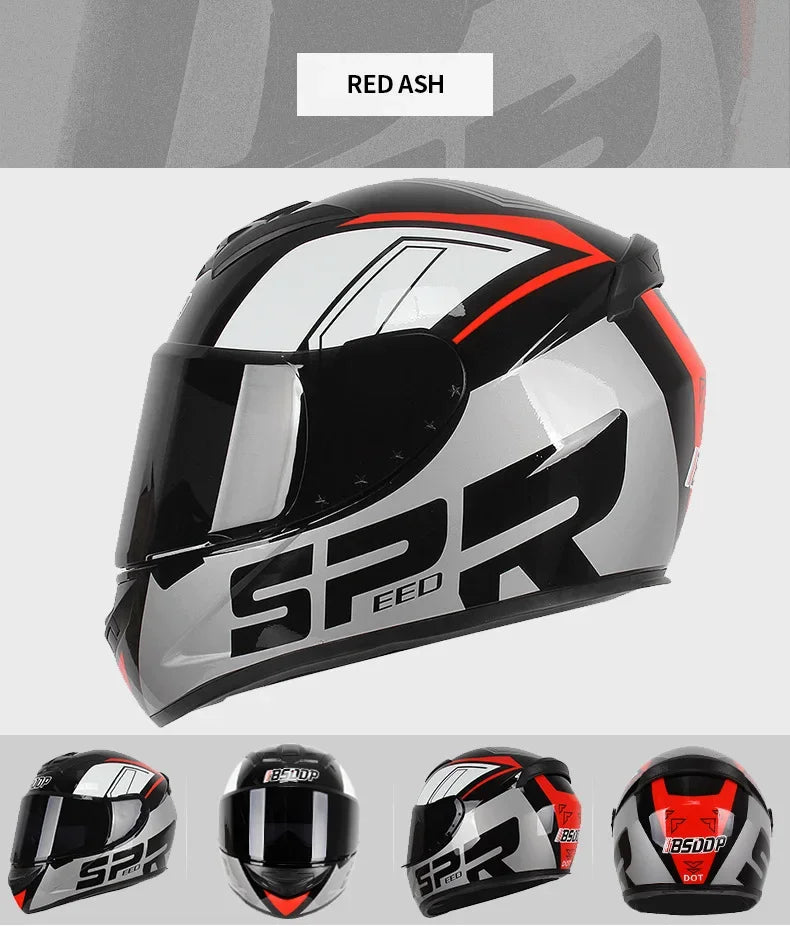 Spider Style Full Face Motorcycle Racing Helmet