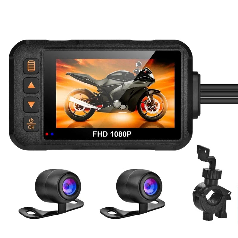 Dual Dashcam DVR with Front & Rear Night Vision