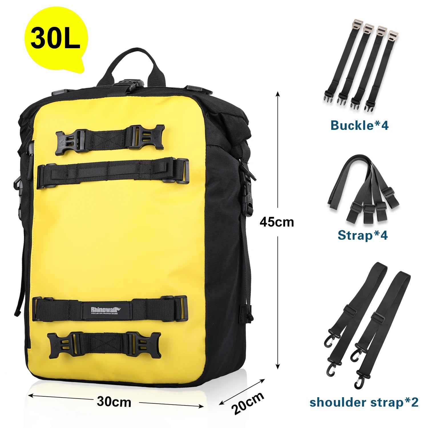 Waterproof Motorcycle Back Seat Bag