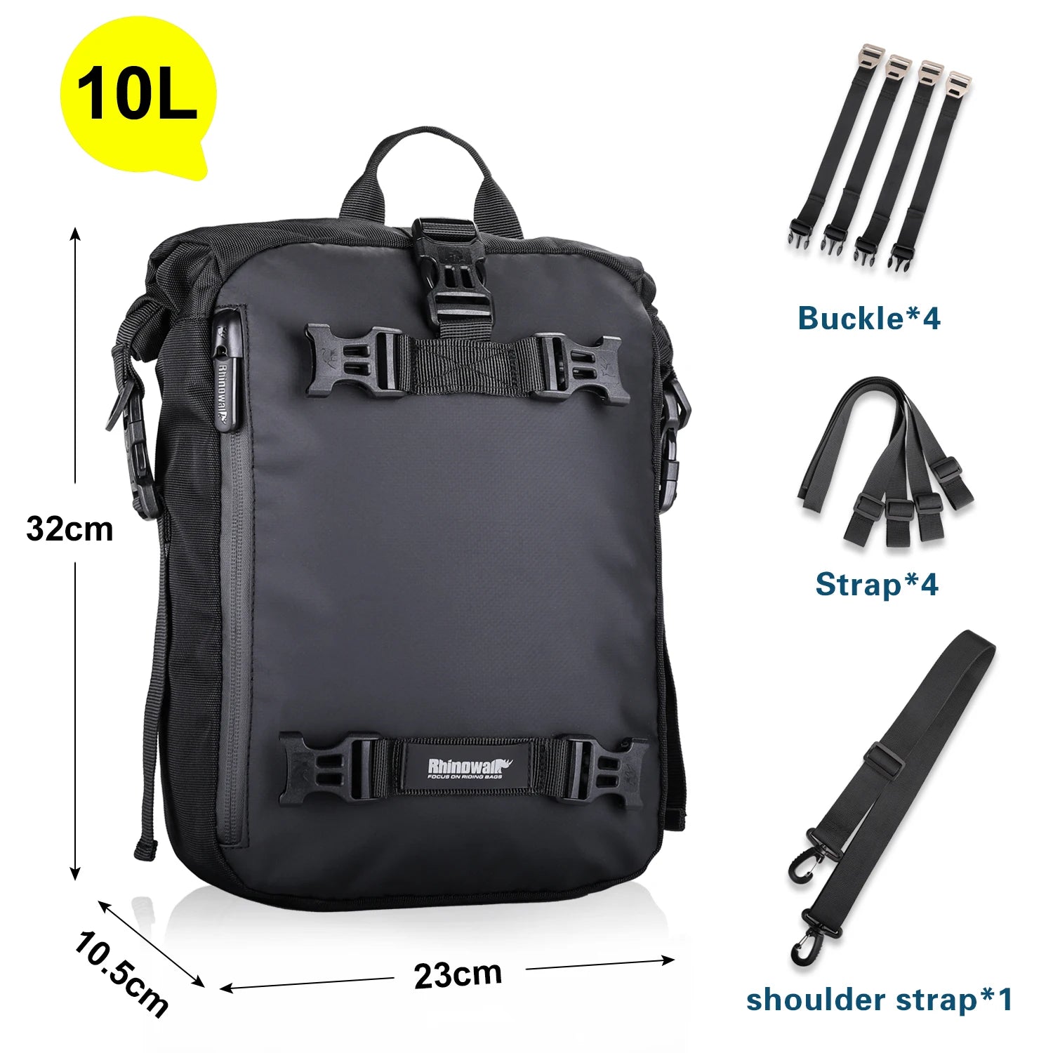 Waterproof Motorcycle Back Seat Bag