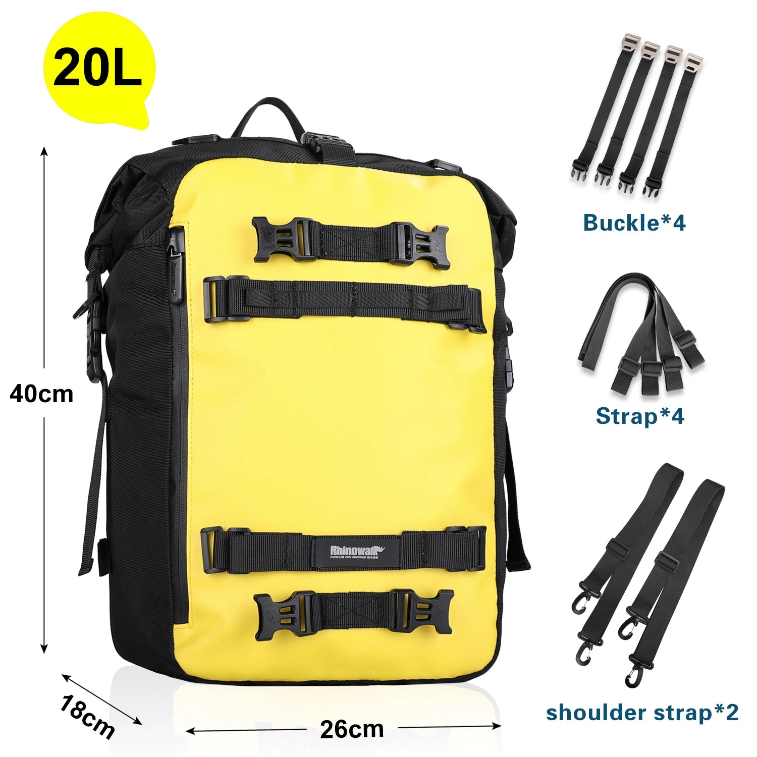 Waterproof Motorcycle Back Seat Bag