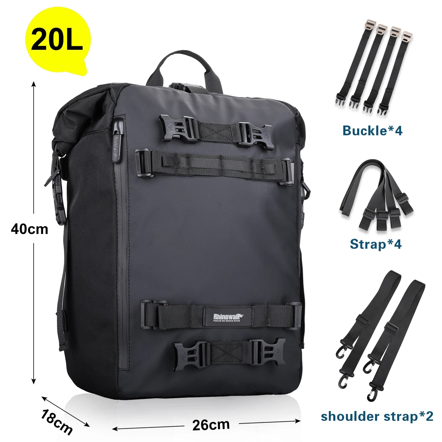 Waterproof Motorcycle Back Seat Bag